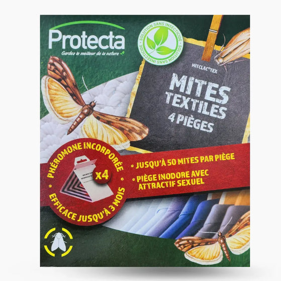 4 pièges pour mites des vêtements PROTECTA