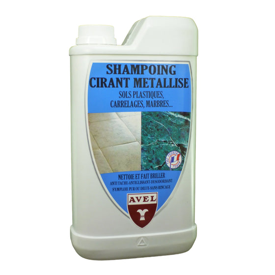 Shampoing AVEL pour un entretien brillant des sols.