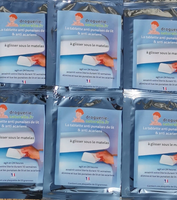 Lot de 10 tablettes anti-punaises de lit