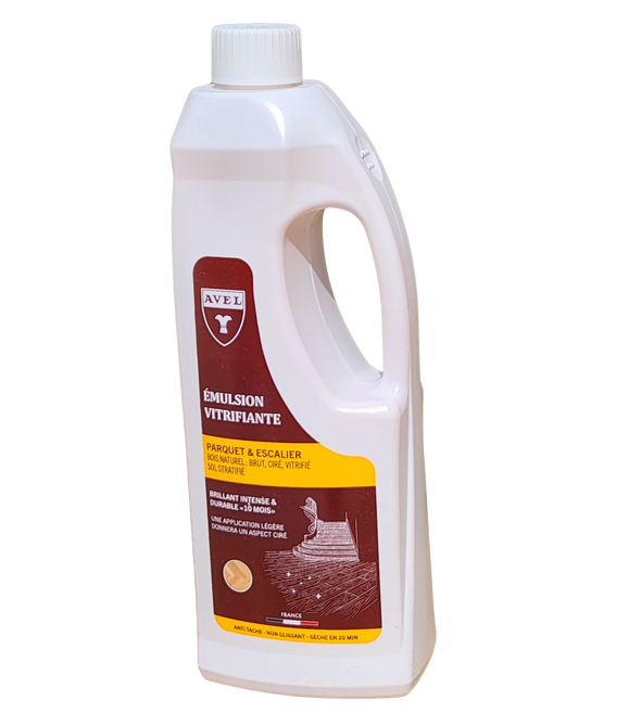AVEL emulsion, shiny parquet floors without rubbing