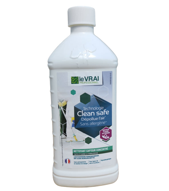 Détergent sans allergène Clean Safe - Le Vrai 1L