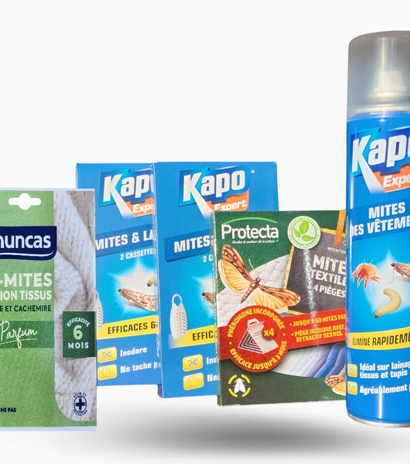 Kit anti mites textile pour traiter 2 armoires