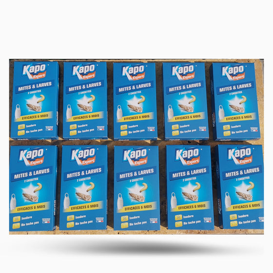 Lot de 10x2 cassettes antimites des vêtements action 6 mois K.pro