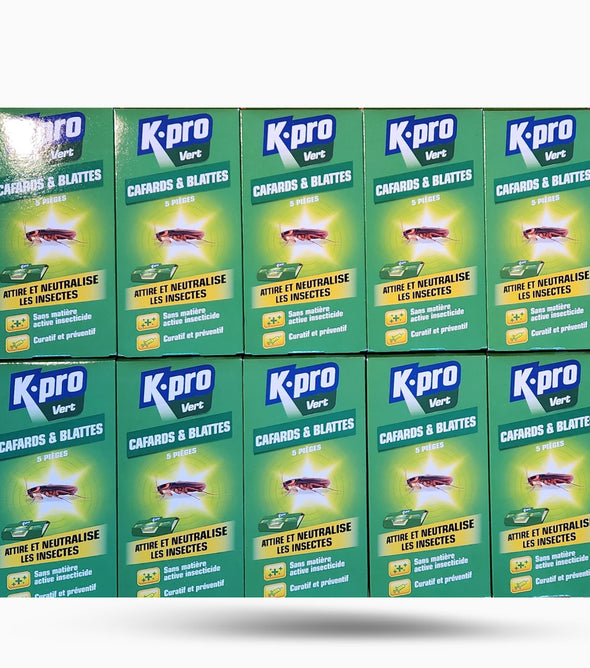 Pack of 10x 5 Cockroach Traps without Pesticide - K.pro