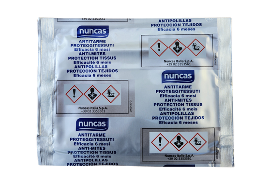 Conditionnement étanche en aluminum anti-mites NUNCAS 