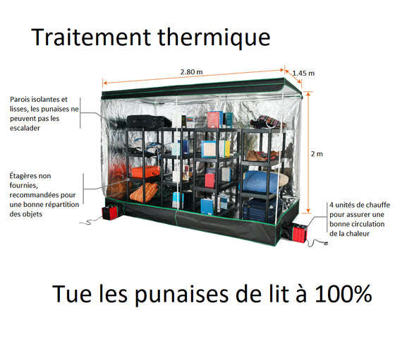 La tente chauffante anti punaises de lit XXL