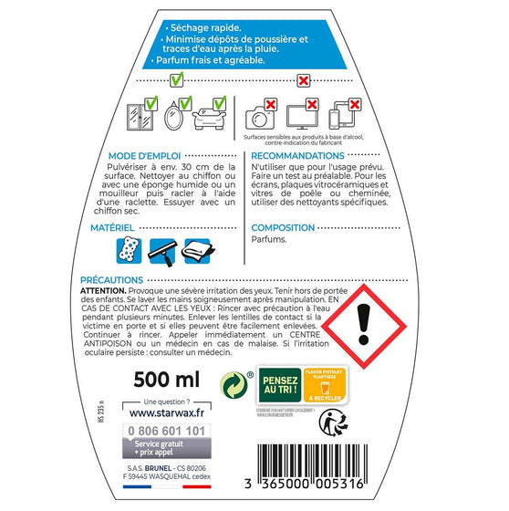 Nettoyant vitres Starwax mode d'emploi 500 ml